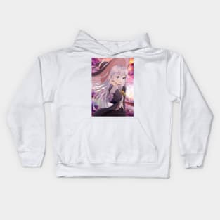 Elaina Anime Watercolor Kids Hoodie